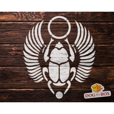 Egyptian Scarab stencil n. 2- Reusable hieroglyphs stencil, for walls and fabrics