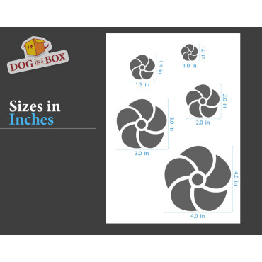 Flowers stencil set n.6 - Reusable stencil with many flowers in various size, perfect for painting