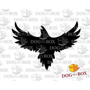 Crow stencil - Reusable crow stencil for wood signs, wall decor and fabric