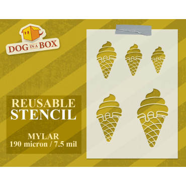 Stencil set di gelati n.6 -...