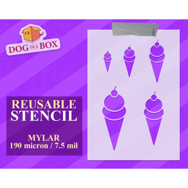 Stencil set di gelati n.7 -...