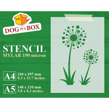 Dandelion stencil n.2 -...