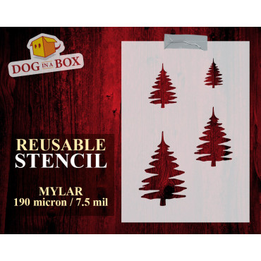 Stencil set di Alberi di...