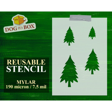 Stencil set di Alberi di...