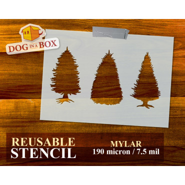 Stencil set di Alberi di...
