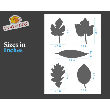 Leaves stencil set n.1 - Reusable stencil with many leaves in various size, perfect for painting