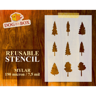 Stencil set di Alberi n.2 -...