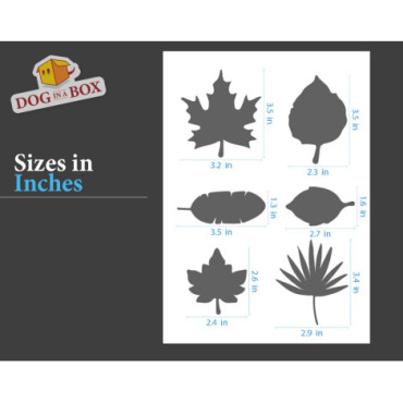 Leaves stencil set n.2 - Reusable stencil with many leaves in various size, perfect for painting