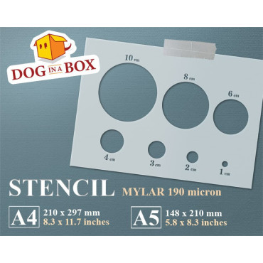 Circles stencil -...