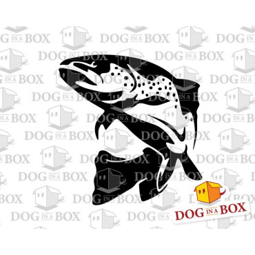 Fish stencil n.1 - Reusable fishing stencil for wood signs, wall decor and fabric