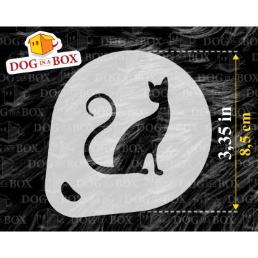 Stencil per gatti n. 3, set di 3 stencil per cappuccino, stencil per torte, stencil per gatti, gatti, stencil per biscotti, sten