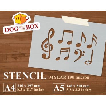 Stencil note musicali n.1 -...