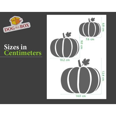 Ensemble de pochoirs citrouilles n.1 - Pochoir réutilisable avec de nombreuses citrouilles de différentes tailles