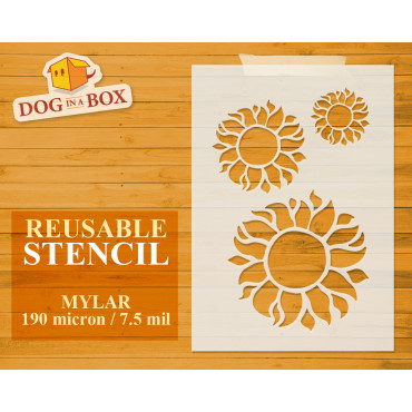 Pochoir de tournesols n.1 -...