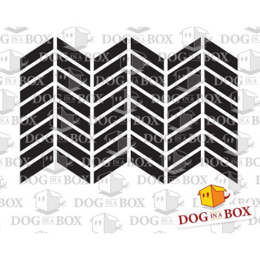 Pattern stencil n.5 - Reusable zig zag stencil seamless geometric pattern for walls and fabrics