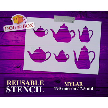 Stencil set di teiere n.1 -...