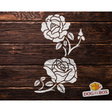 Roses stencil n.3 - Reusable floral stencil for cake, wedding cakes, wall decors and wood signs