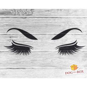Eyelashes stencil n.1 - Reusable stencil for beauty shop decorations. Eyebrows stencil