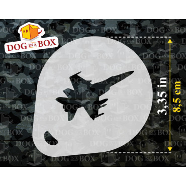 Pochoir Airforce (lot de 3) pochoir de décoration de poudre de cacao Cappuccino et café - pochoirs de peinture de visage