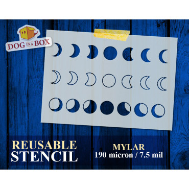 Pochoir motif phases de...