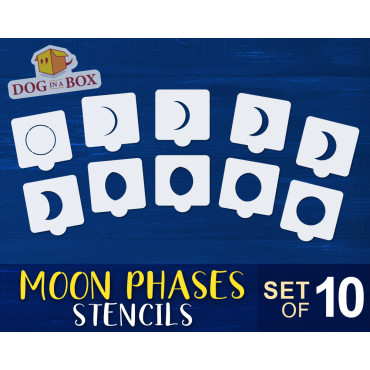 Mondphasen schablonen SET...