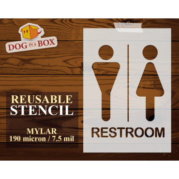 Pochoir de toilettes n.2 -...