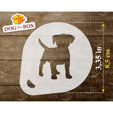 Dogs stencils n.3 (set of 3) Cappuccino and Coffee cocoa powder decor stencil - Face Painting stencils