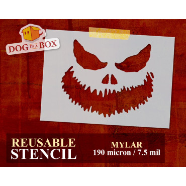 Stencil faccia di zucca n.2...