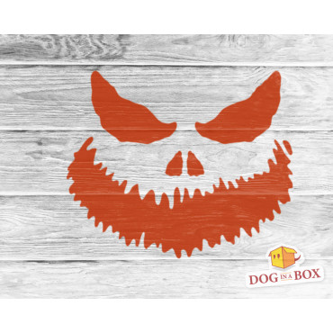 Pumpkin face stencil n.2 - Reusable stencil for halloween, horror house, wood signs, wall and fabrics