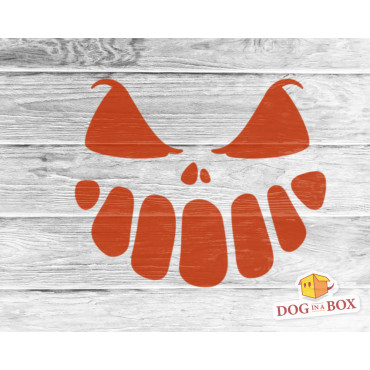 Pumpkin face stencil n.3 - Reusable stencil for halloween, horror house, wood signs, wall and fabrics