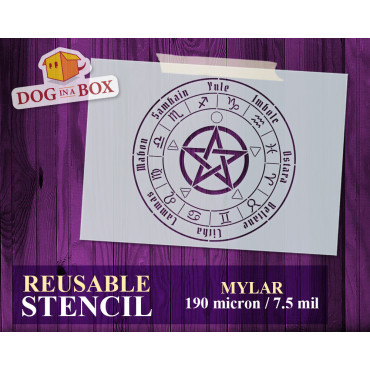 Wicca Kalender schablone...