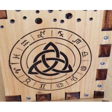 Stencil Calendario Wiccan n.1 - Calendario Wiccan fai da te con segni zodiacali. Riutilizzabile