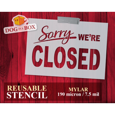 "Sorry we're Closed"...