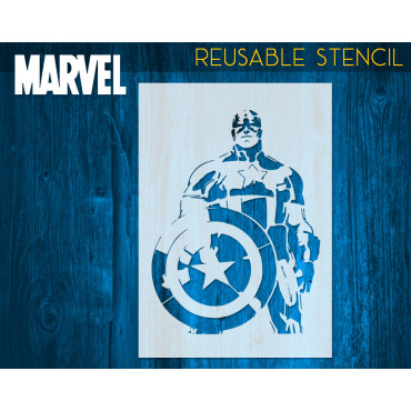 Stencil Captain America n.1...