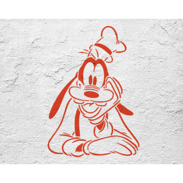 Goofy stencil n.1 - Disney Cartoon stencil for nursery decoration