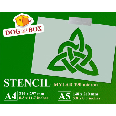 Celtic love stencil n.1 - Reusable wedding stencil for wood sings, invitations, wedding cake decor