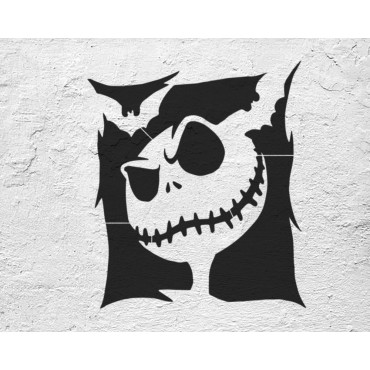 Jack Skellington stencil n.1 - Disney Cartoon stencil for nursery decoration