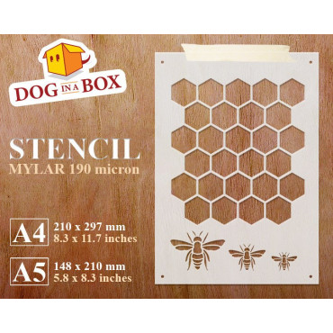 Honeycomb stencil -...