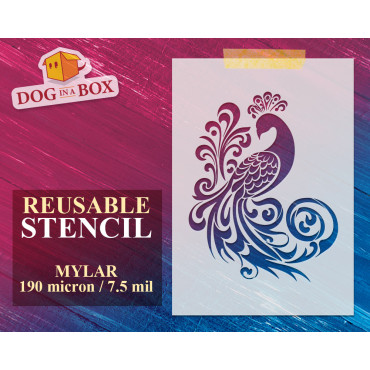 Stencil Pavone n.1 -...