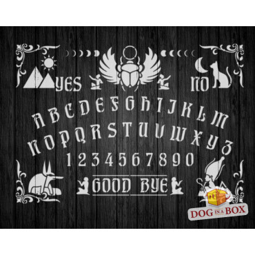 Stencil tavola OUIJA n. 3 - Stencil riutilizzabile per crearsi la propria tavola OUIJA