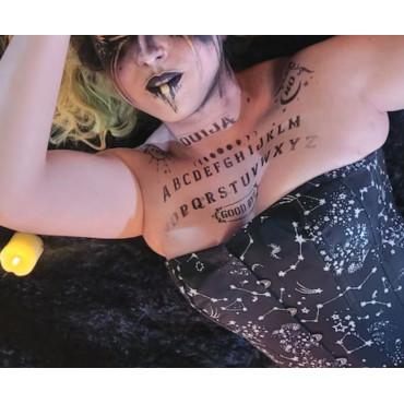 Stencil tavola OUIJA n. 1 - Stencil riutilizzabile per crearsi la propria tavola OUIJA