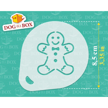 Christmas stencils n.2 (set of 3) Cappuccino and Coffee cocoa powder decor stencil - Face Painting stencils