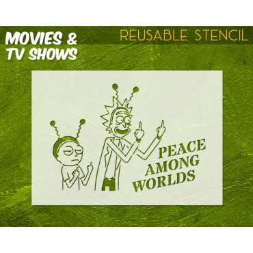 Stencil di Rick e Morty n....