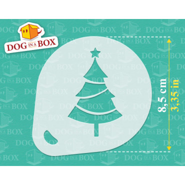 Pochoirs de Noël n.2 (lot de 3) pochoir de décoration en poudre de cacao Cappuccino et café - pochoirs de peinture de visage