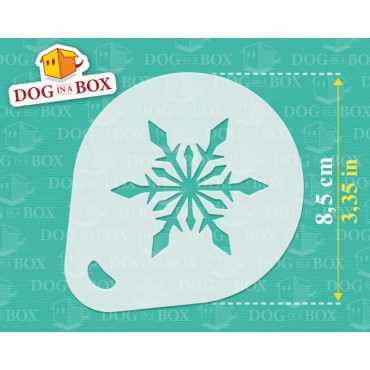 Pochoirs de Noël n.2 (lot de 3) pochoir de décoration en poudre de cacao Cappuccino et café - pochoirs de peinture de visage