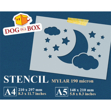 Stencil luna e stelle -...