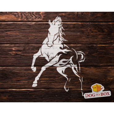 Horse stencil n.3 - Reusable horse stencil for painting on wood, walls or fabrics. Available in various sizes.