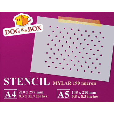 Pattern stencil n.7 - Reusable circles stencil, seamless geometric pattern for walls and fabrics