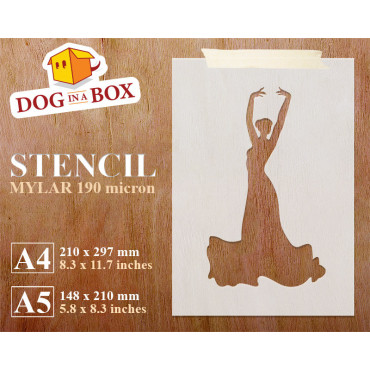 Stencil di ballerina di...