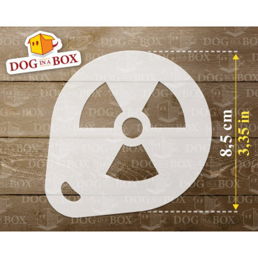 Radioactive stencils (set of 3) Cappuccino and Coffee cocoa powder decor stencil - Face Painting stencils